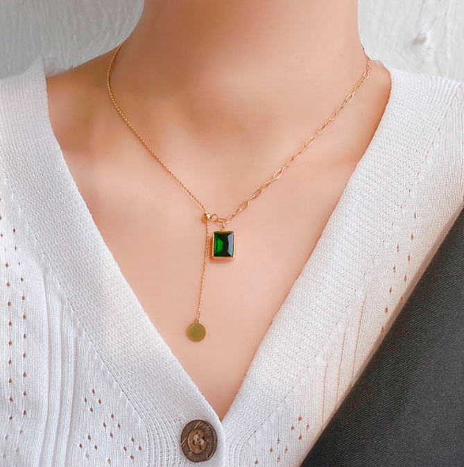 COLLAR ESMERALDA REAL ¡PRODUCTO TOP!